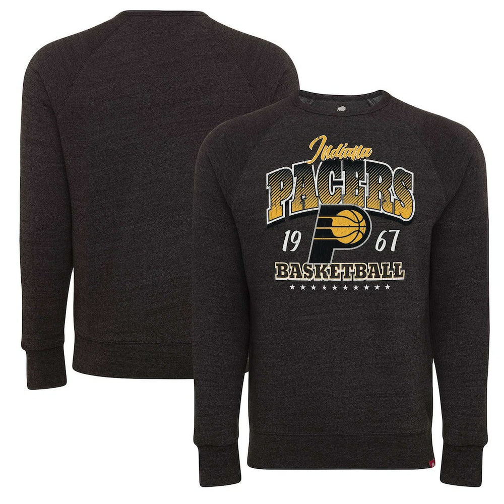 Indiana Pacers Sportiqe Unisex Harmon Super Soft Tri-Blend Raglan Pullover Sweatshirt - Black sale