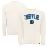 Minnesota Timberwolves Sportiqe Unisex Harmon Super Soft Tri-Blend Raglan Pullover Sweatshirt - Cream discount