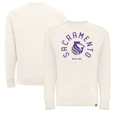 Sacramento Kings Sportiqe Unisex Harmon Super Soft Tri-Blend Raglan Pullover Sweatshirt - Cream sale