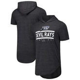 Tampa Bay Rays Majestic Threads Tri-Blend Hoodie T-Shirt Black