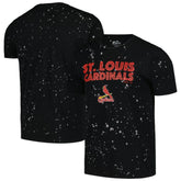 St. Louis Cardinals Majestic Threads Splatter T-Shirt Black/White