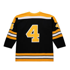 Bobby Orr Boston Bruins Mitchell & Ness Big & Tall 1971/72 Blue Line 2.0 Jersey - Black Jerseys