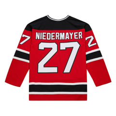 Scott Niedermayer New Jersey Devils Mitchell & Ness Big & Tall 1999/00 Blue Line 2.0 Jersey - Red Jerseys