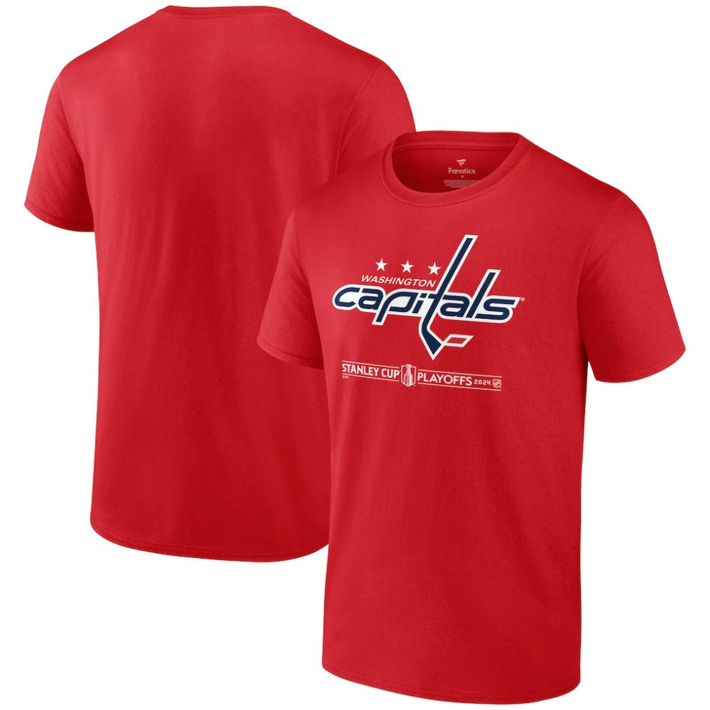Washington Capitals Fanatics 2024 Stanley Cup Playoffs Breakout T-Shirt - Red T-shirts