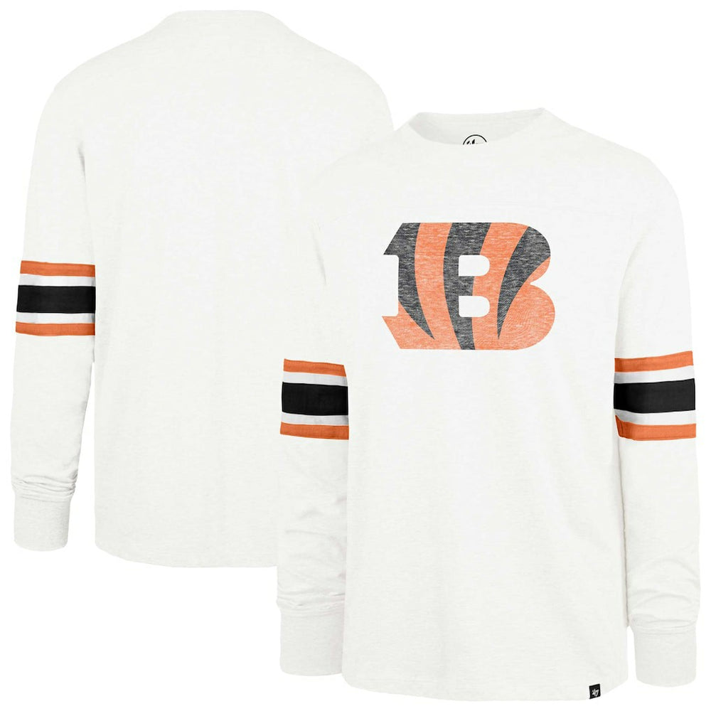 Cincinnati Bengals '47 Gridiron Premier Brex Long Sleeve T-Shirt - White on sale
