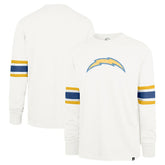 Los Angeles Chargers '47 Gridiron Premier Brex Long Sleeve T-Shirt - White for sale