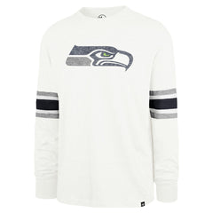 Seattle Seahawks '47 Gridiron Premier Brex Long Sleeve T-Shirt - White discount
