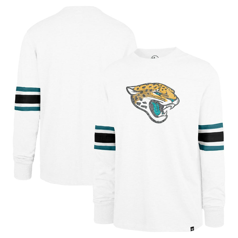 Jacksonville Jaguars '47 Gridiron Premier Brex Long Sleeve T-Shirt - White for sale