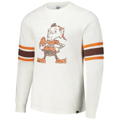 Cleveland Browns '47 Gridiron Throwback Premier Brex Long Sleeve T-Shirt - White on sale
