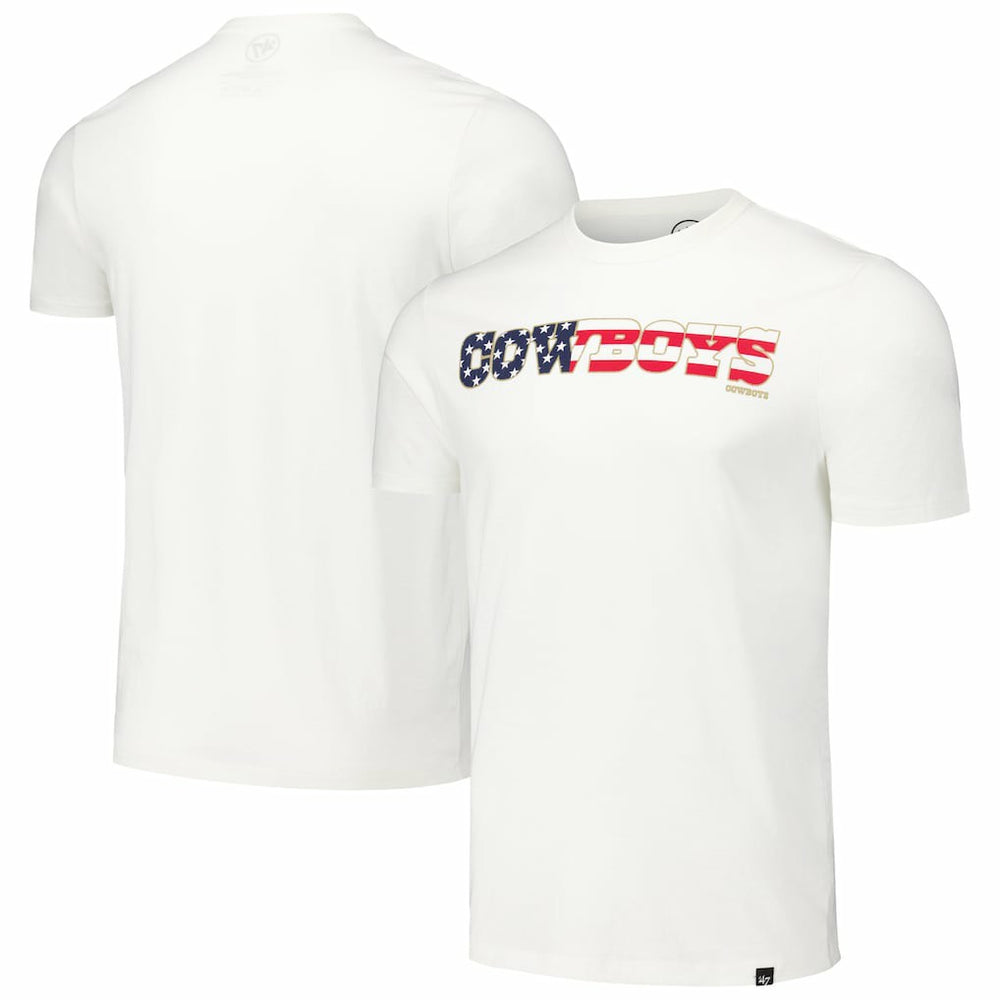 Dallas Cowboys '47 Flag Script Franklin T-Shirt - White discount