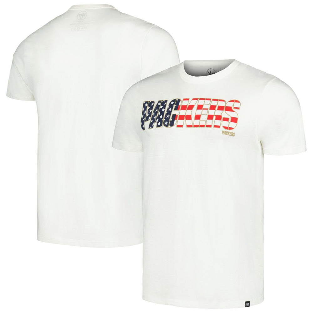 Green Bay Packers '47 Flag Script Franklin T-Shirt - White online