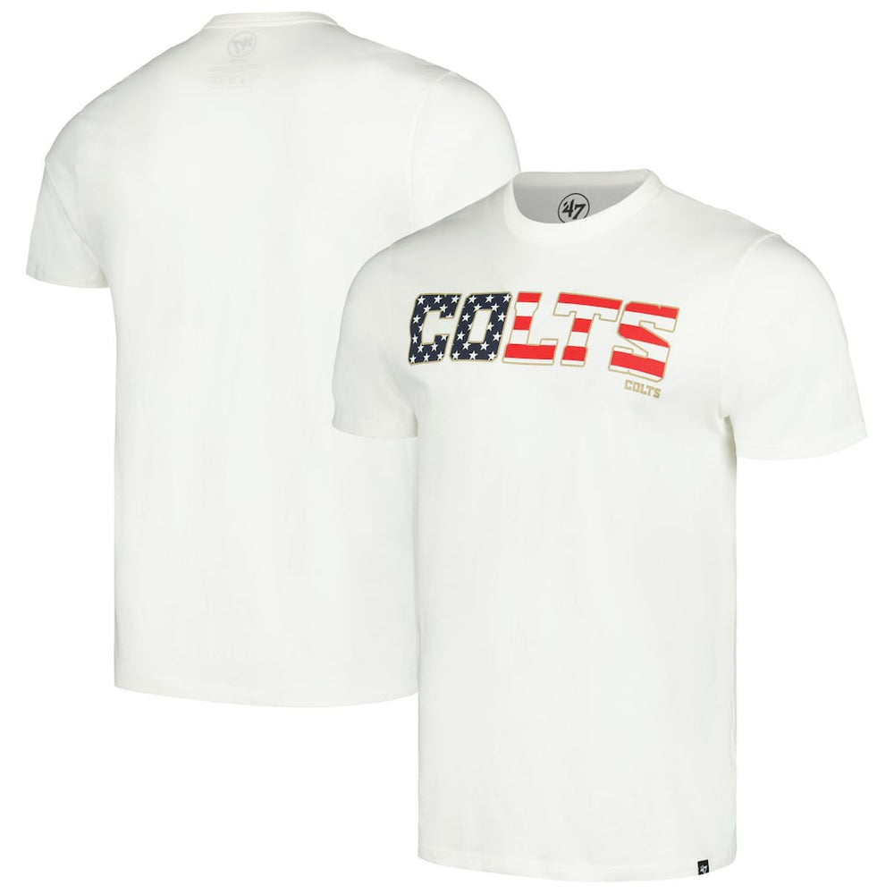 Indianapolis Colts '47 Flag Script Franklin T-Shirt - White discount