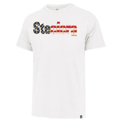 Pittsburgh Steelers '47 Flag Script Franklin T-Shirt - White on sale