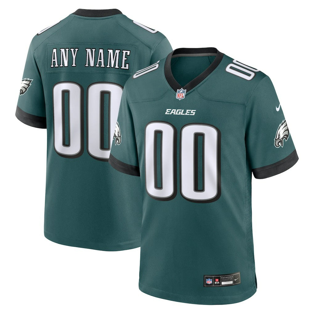 Philadelphia Eagles Custom Game Jersey - Midnight Green sale