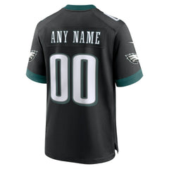 Philadelphia Eagles Alternate Custom Game Jersey - Black for sale