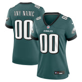 Philadelphia Eagles Women's Custom Game Jersey - Midnight Green online