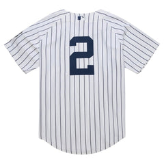 Derek Jeter New York Yankees 2014 Cooperstown Collection Authentic Throwback Jersey White