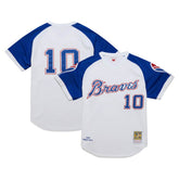 Chipper Jones Atlanta Braves 2004 Cooperstown Collection Authentic Throwback Jersey White