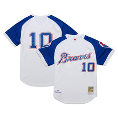 Chipper Jones Atlanta Braves 2004 Cooperstown Collection Authentic Throwback Jersey White