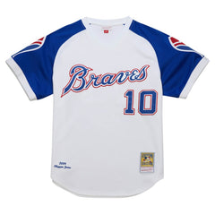 Chipper Jones Atlanta Braves 2004 Cooperstown Collection Authentic Throwback Jersey White