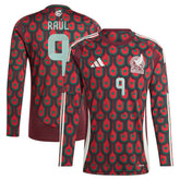 Raul Jimenez Mexico National Team 2024 Home Replica Player Long Sleeve Jersey - Burgundy outlet