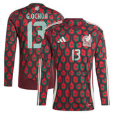Guillermo Ochoa Mexico National Team 2024 Home Replica Player Long Sleeve Jersey - Burgundy discount