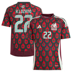 Hirving Lozano Mexico National Team Youth 2024 Home Replica Player Jersey - Green outlet