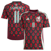 Santiago Giménez Mexico National Team Youth 2024 Home Replica Player Jersey - Burgundy for sale