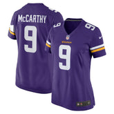 J.J. McCarthy Minnesota Vikings Women's Player Game Jersey - Purple sale