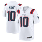 Drake Maye New England Patriots Player Game Jersey - White cheap