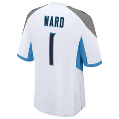 Cameron Ward Tennessee Titans 2025 NFL Draft First Round Pick Game Jersey - White on sale
