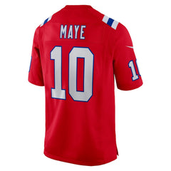Drake Maye New England Patriots Player Game Jersey - Red on sale