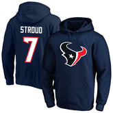 C.J. Stroud Houston Texans Big & Tall Name & Number Fleece Pullover Hoodie - Navy cheap