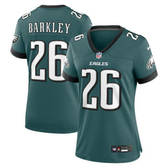 Saquon Barkley Philadelphia Eagles Women's Game Player Jersey - Midnight Green discount