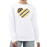 San Diego Padres G-III 4Her by Carl Banks Women's Heart Logo Fleece Pullover Sweatshirt White