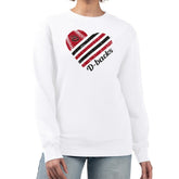 Arizona Diamondbacks G-III 4Her by Carl Banks Women's Heart Logo Fleece Pullover Sweatshirt White