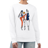 Detroit Tigers G-III 4Her by Carl Banks Women's Baseball Girls Fleece Pullover Sweatshirt White