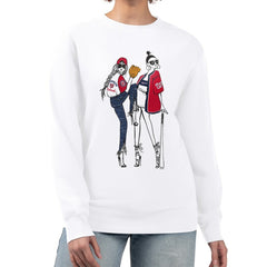 Washington Nationals G-III 4Her by Carl Banks Women's Baseball Girls Fleece Pullover Sweatshirt White