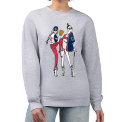 Cleveland Guardians G-III 4Her by Carl Banks Women's Baseball Girls Fleece Pullover Sweatshirt Heather Gray