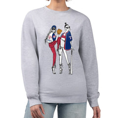 Texas Rangers G-III 4Her by Carl Banks Women's Baseball Girls Fleece Pullover Sweatshirt Heather Gray