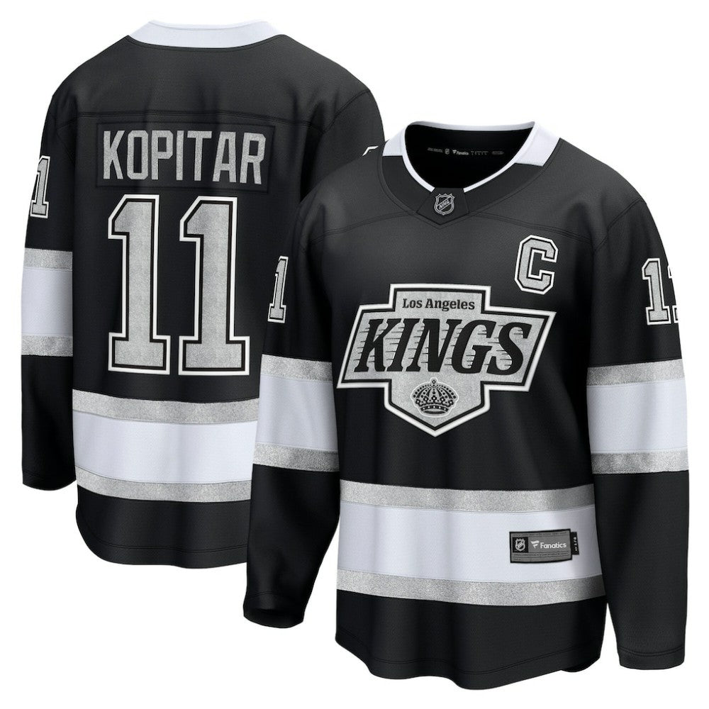 Anze Kopitar Los Angeles Kings Fanatics Home Premier Breakaway Player Jersey - Black Jerseys