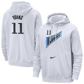Trae Young Atlanta Hawks 2024/25 Name & Number Pullover Hoodie - White online