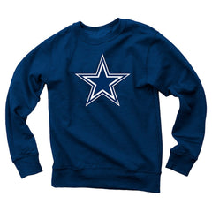 Dallas Cowboys Wes & Willy Youth Reversible Fleece Pullover Sweatshirt - Navy for sale