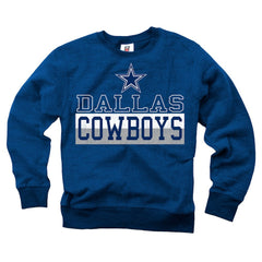 Dallas Cowboys Wes & Willy Youth Reversible Fleece Pullover Sweatshirt - Navy for sale