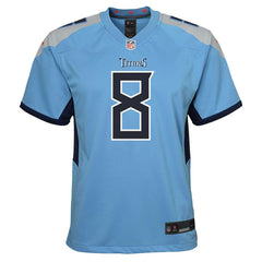Will Levis Tennessee Titans Youth Game Jersey - Light Blue for sale