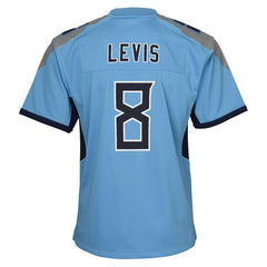 Will Levis Tennessee Titans Youth Game Jersey - Light Blue for sale
