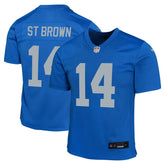Amon-Ra St. Brown Detroit Lions Youth Game Jersey - Blue for sale
