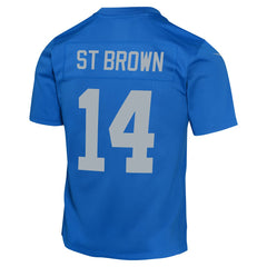 Amon-Ra St. Brown Detroit Lions Youth Game Jersey - Blue for sale