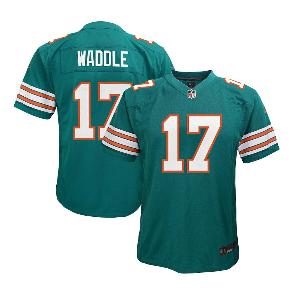 Jaylen Waddle Miami Dolphins Youth Game Jersey - Aqua discount
