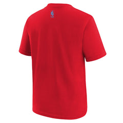 Memphis Grizzlies Youth 2025/26 City Edition Essential Logo T-Shirt - Red on sale